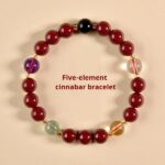 Five-element cinnabar bracelet