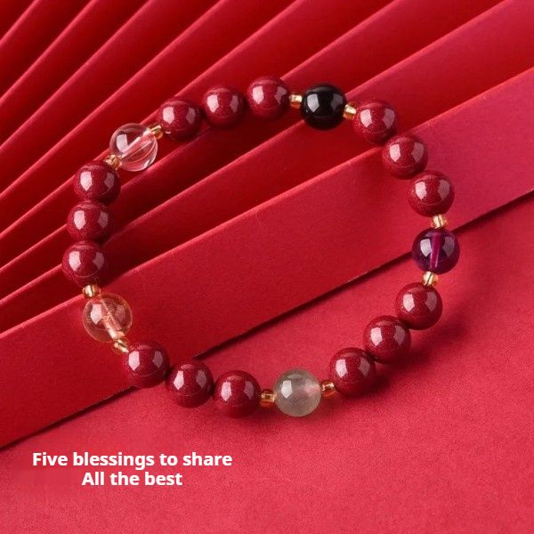 Five-element cinnabar bracelet-2