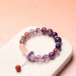 Nine purple fire crystal bracelets